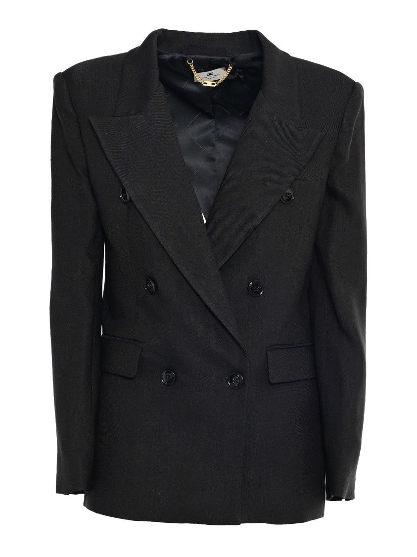 Elisabetta Franchi Double-Breasted Tailored Blazer