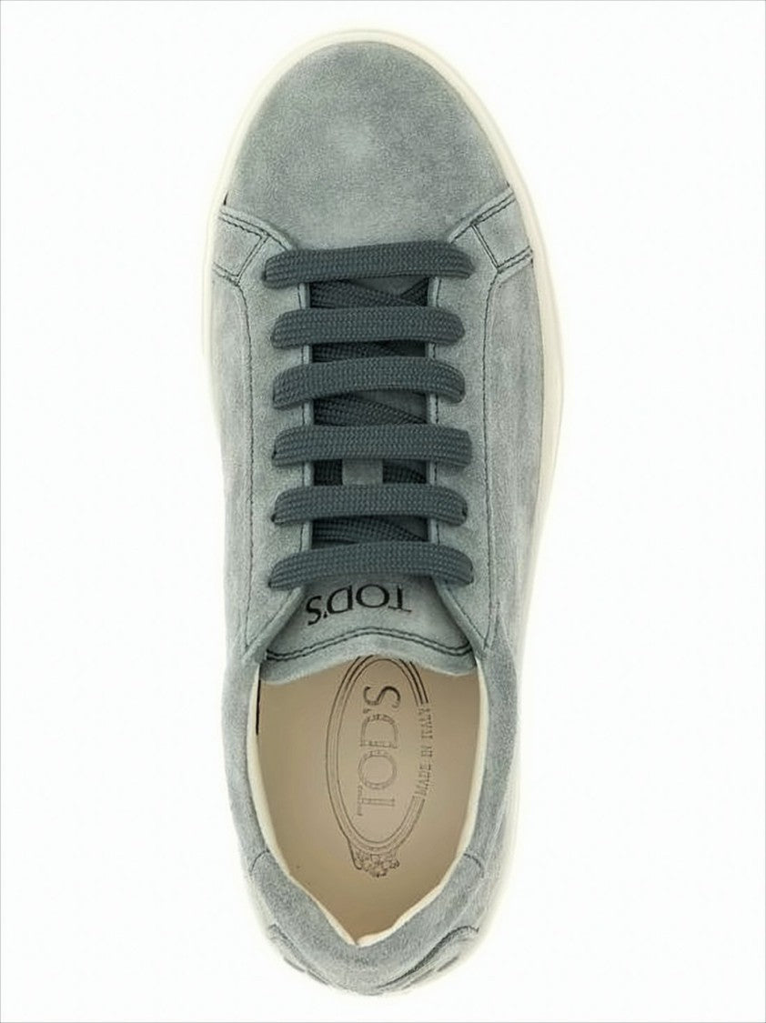 Tod's Minimalist Grey Suede Sneakers
