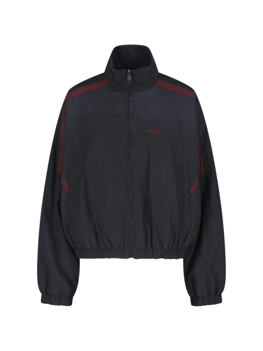 Balenciaga Black High Collar Sporty Jacket