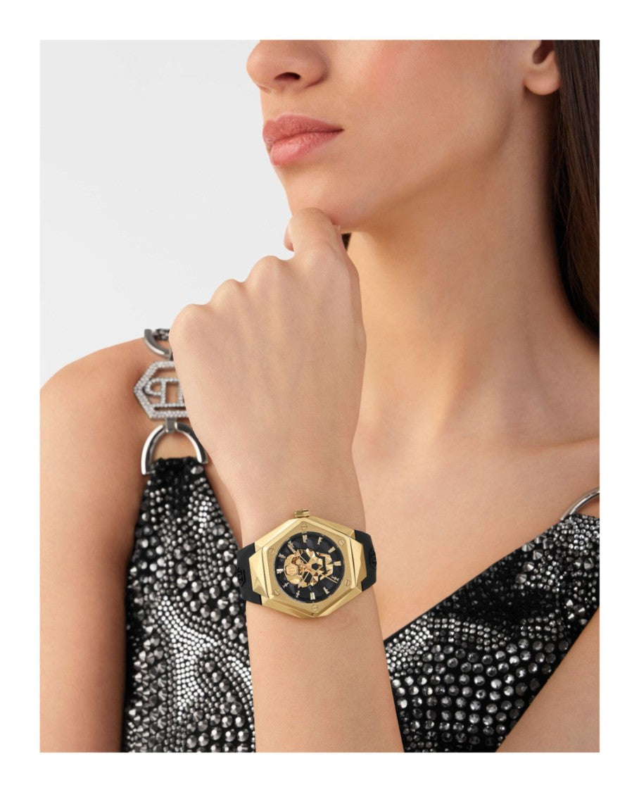 Philipp Plein The $Kull Spikes Silicone Watch