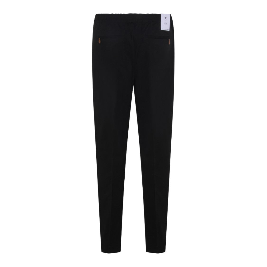 Pt Torino Tailored Black Trousers With Classic Minimalist Design