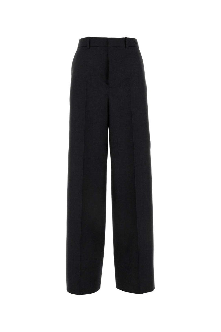 Gucci Slate Wool Wide-Leg Pant