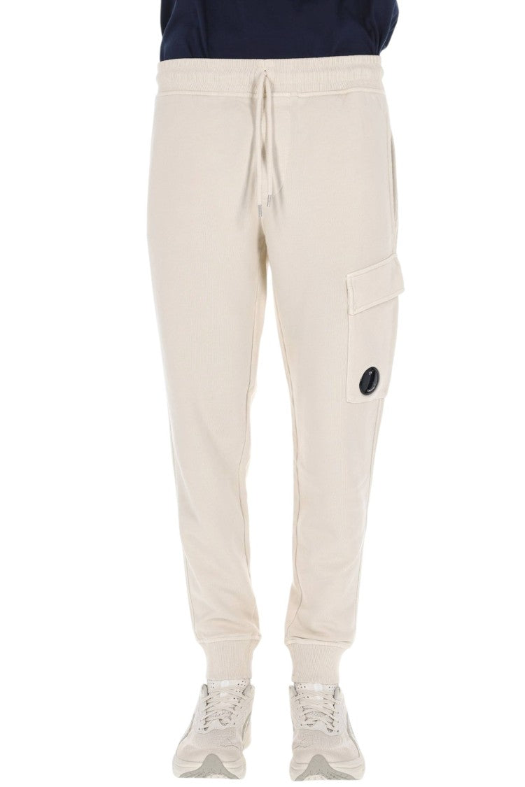 C.P. Company Cream Pure Cotton Sweatpants