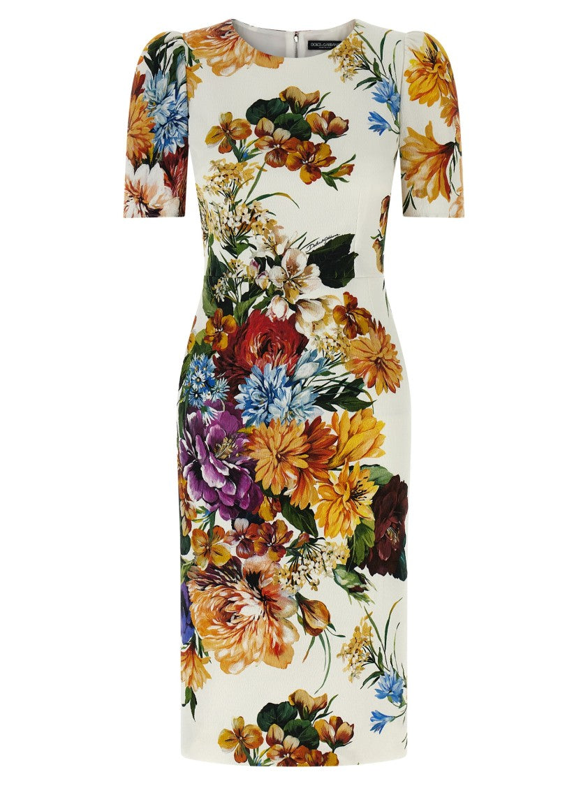 Dolce & Gabbana Flower Fitted Sheath Dress