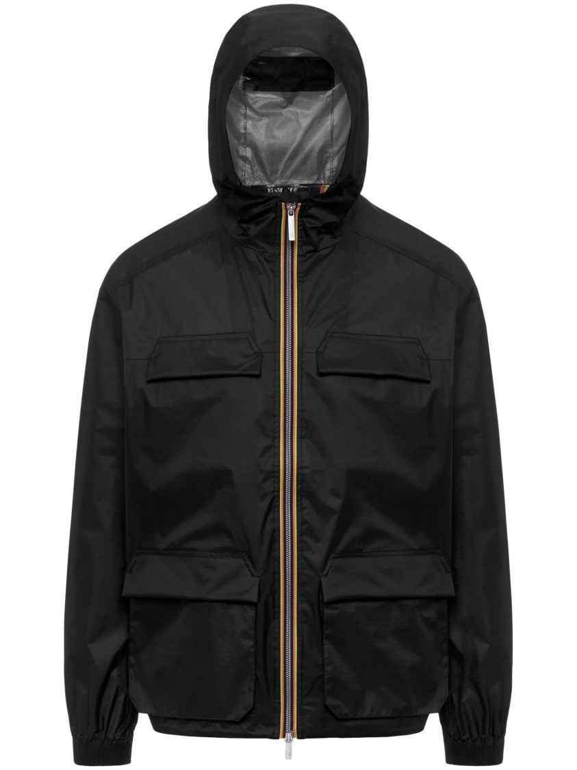 K-Way Lightweight Matte Finish Jacket With Hood