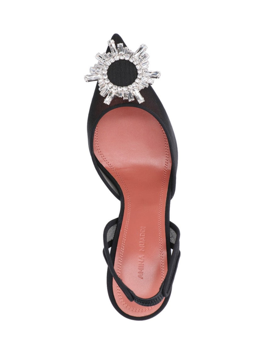 Amina Muaddi "Begum" Slingback – Black
