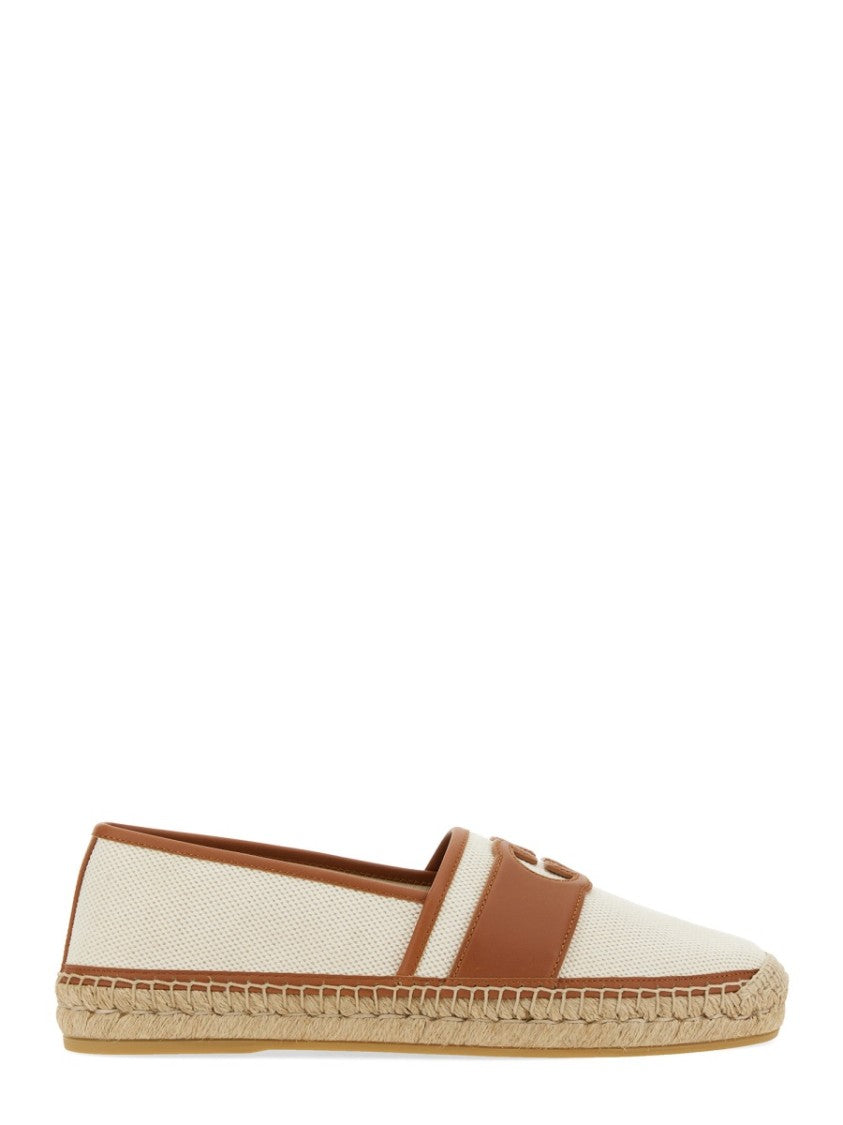 Gucci Espadrilles With Cross Gg Pattern And Textured Sole