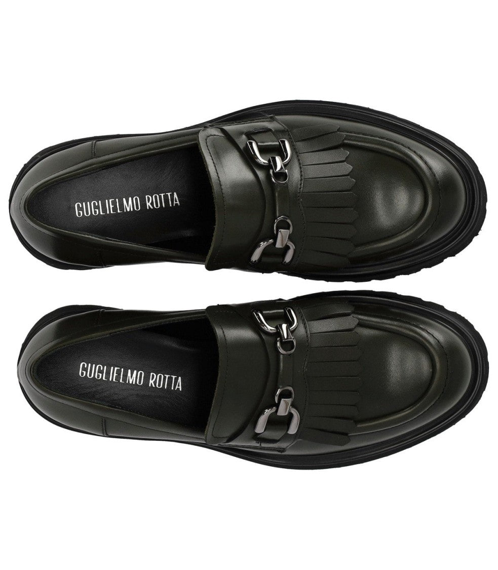 Guglielmo Rotta Wau Military Green Loafer