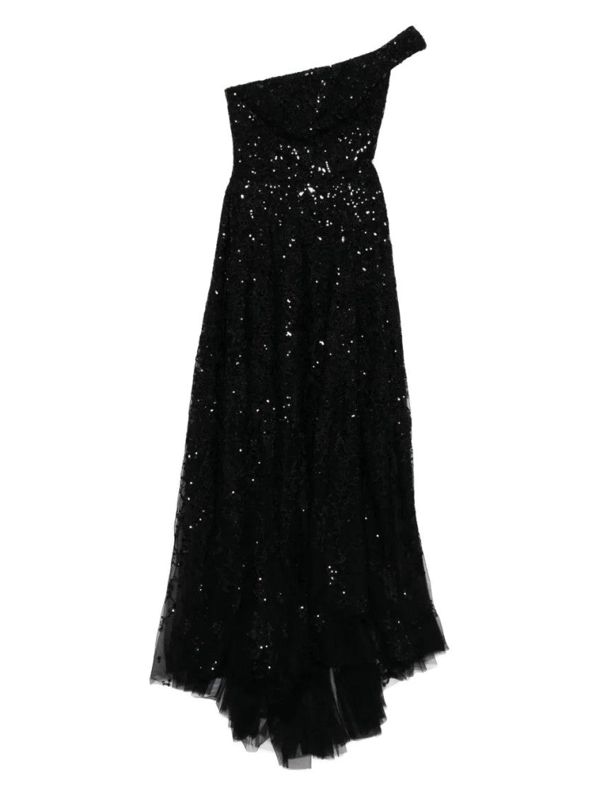 Saiid Kobeisy Off-Shoulder Long Embroidered Dress