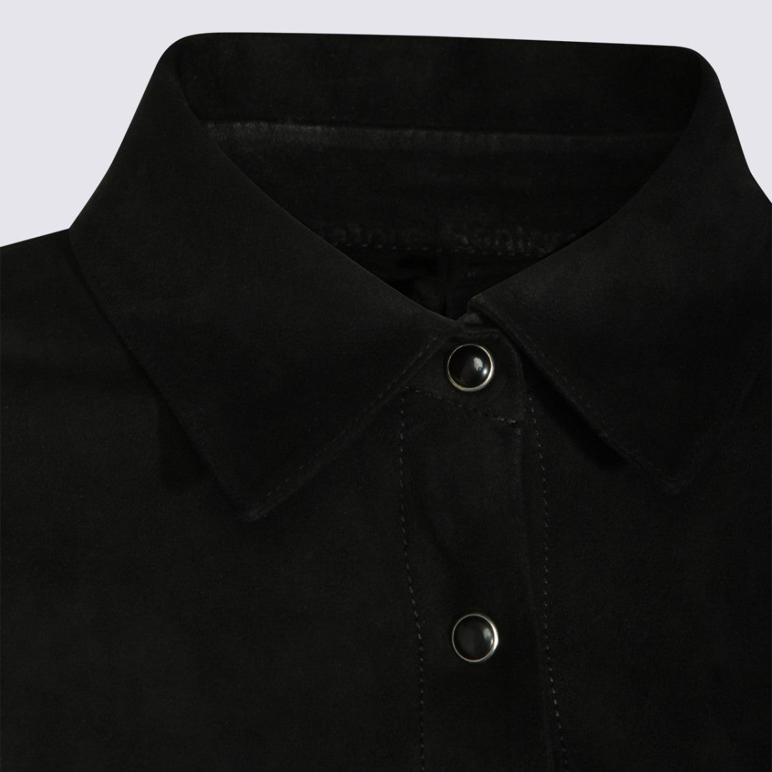 Salvatore Santoro Minimalist Black Jacket With Fringe Detailing