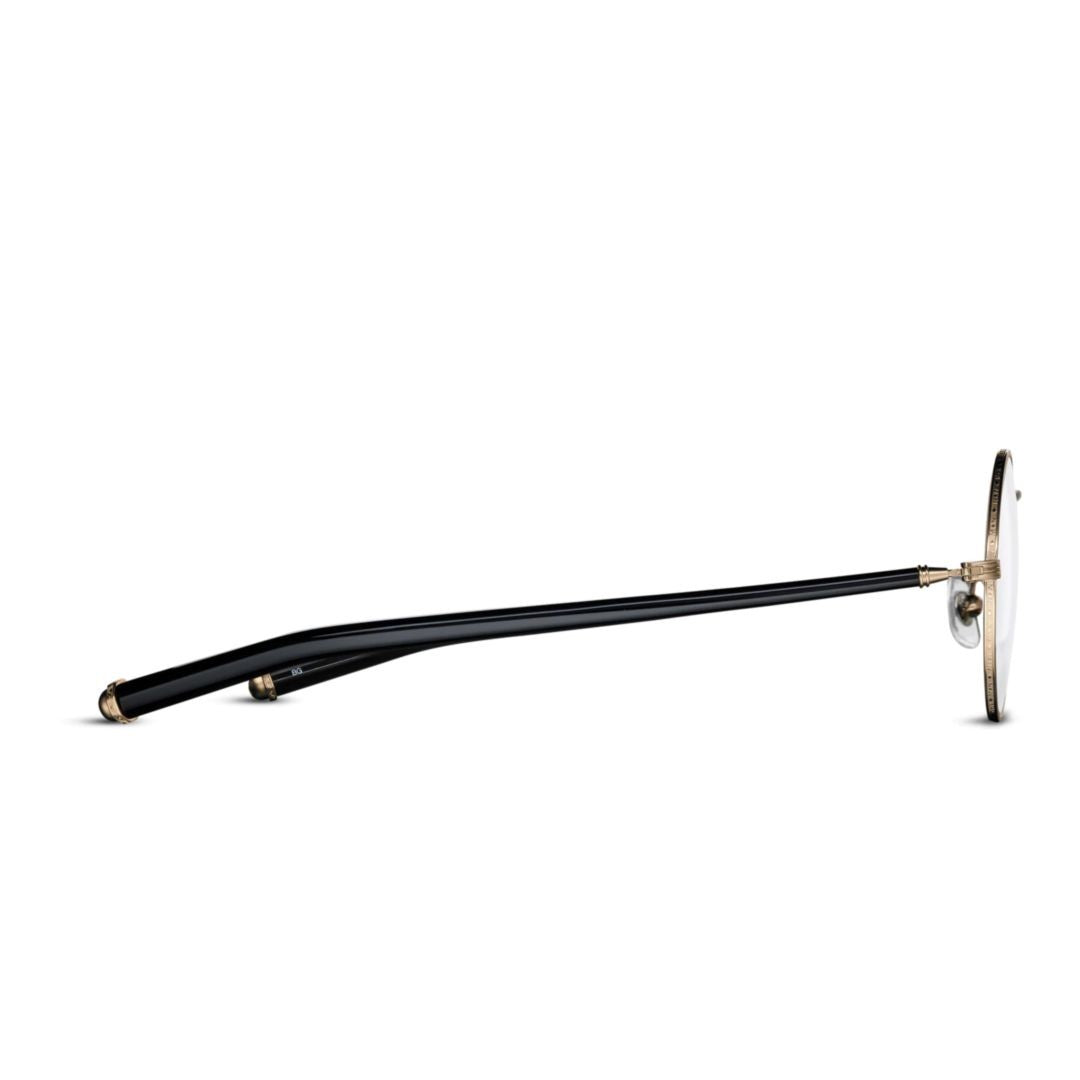 Matsuda M3119 Round Frame Eyeglasses With Metallic Gold Rim