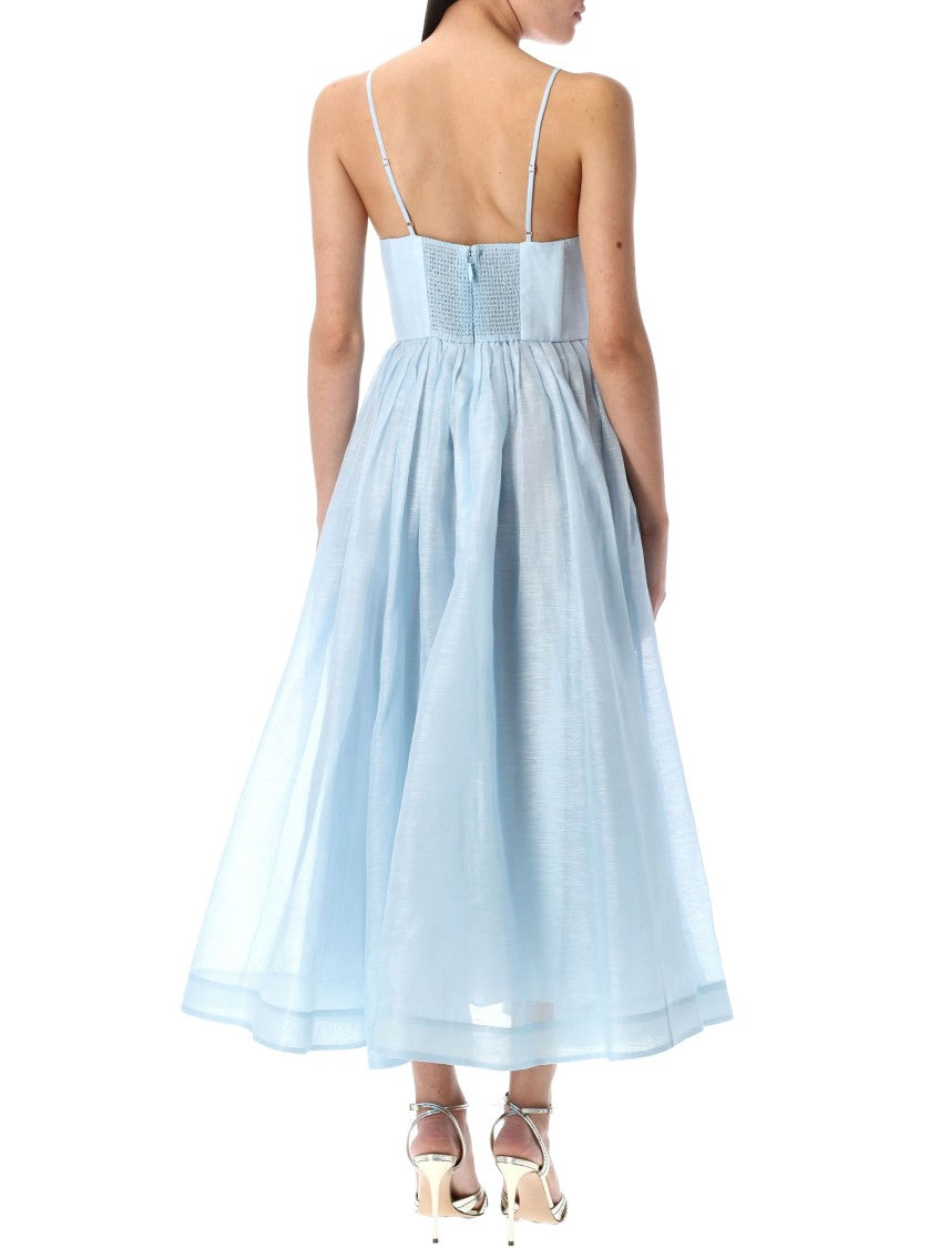 Zimmermann Illuminate V-Neck Midi Dress