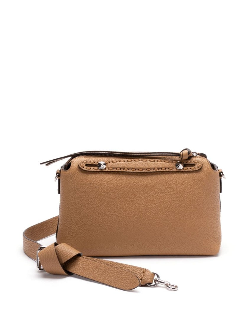 Fendi Medium Brown Calf Leather Shoulder Bag