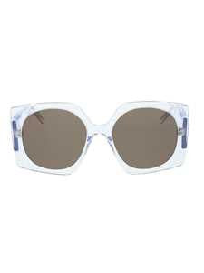 Courrèges Oversized Square Frame Sunglasses With Transparent Finish