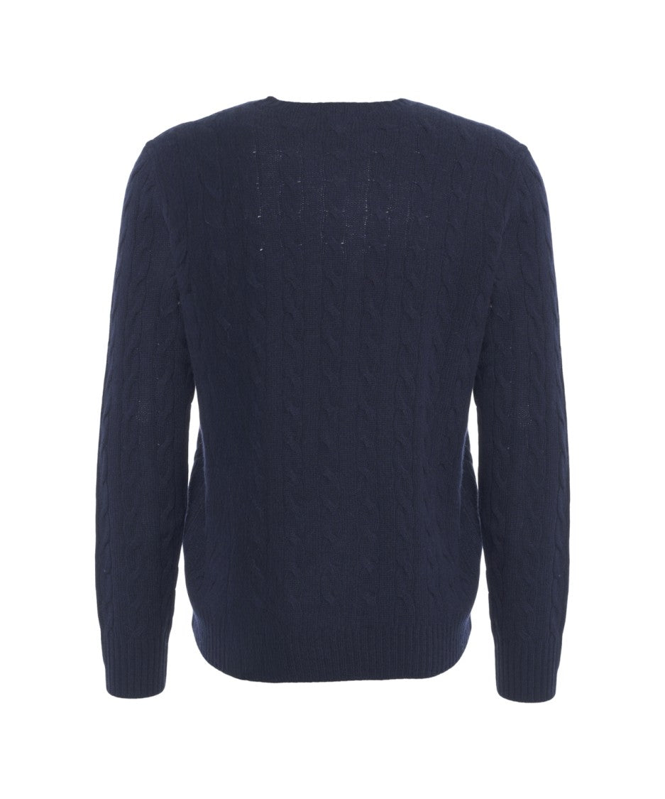 Polo Ralph Lauren Cable Knit Sweater With Logo Embroidery