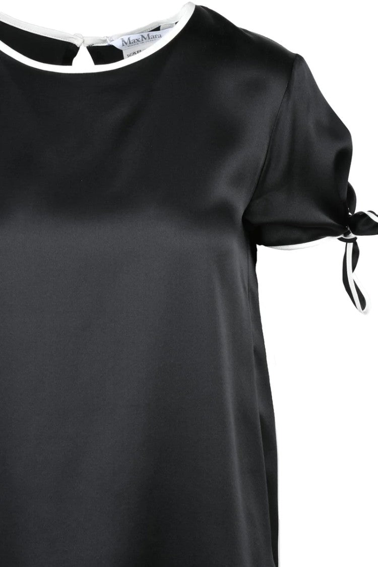 Max Mara Pania Silk Satin Blouse - Black