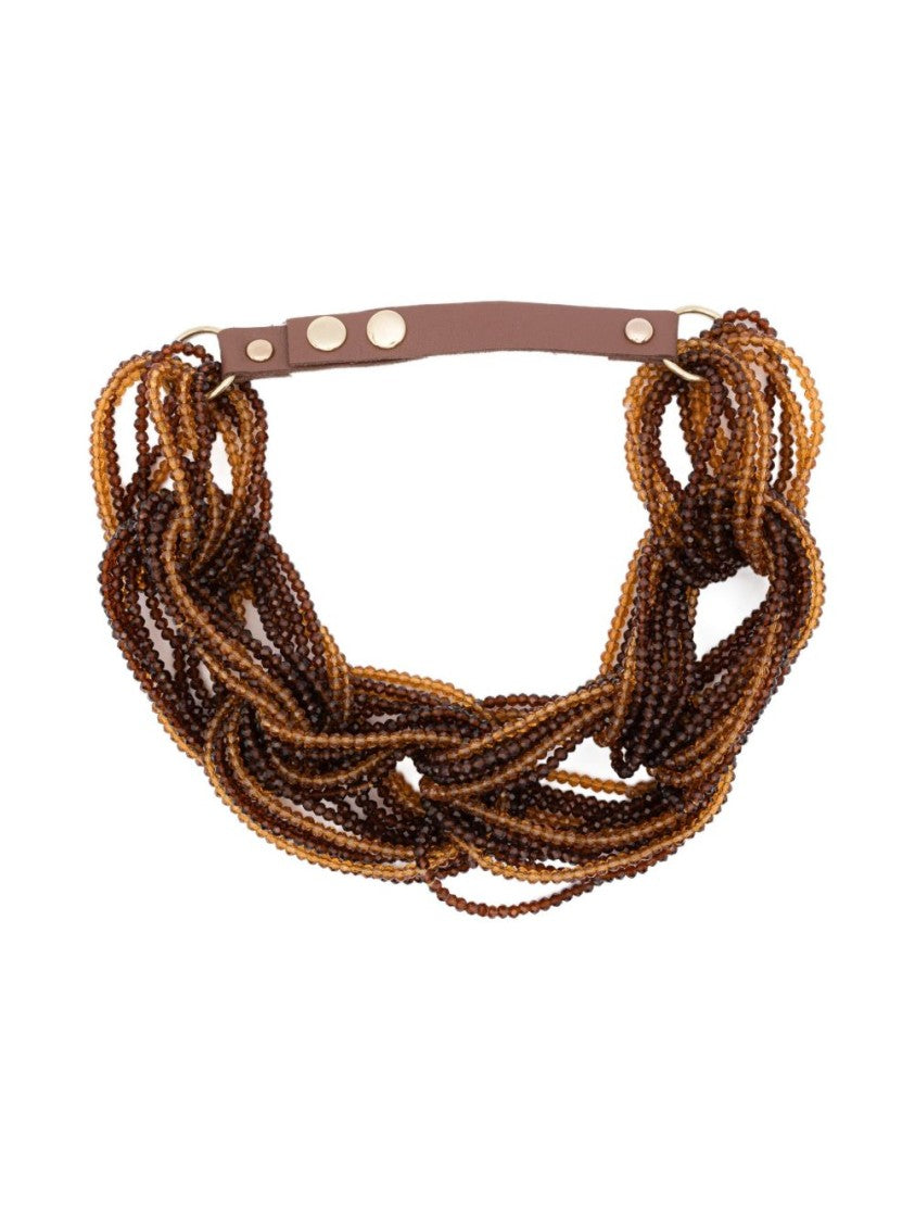 Antonelli Multi-Strand Bijoux Necklace With Twisted Beads