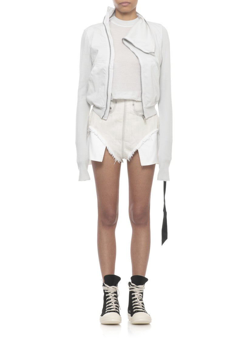 Drkshdw By Rick Owens Ivory Level T Cotton T-Shirt