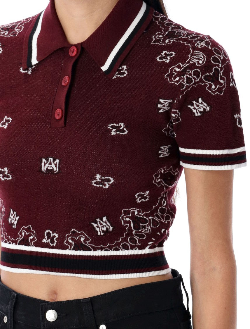 Amiri Bandana Polo Shirt