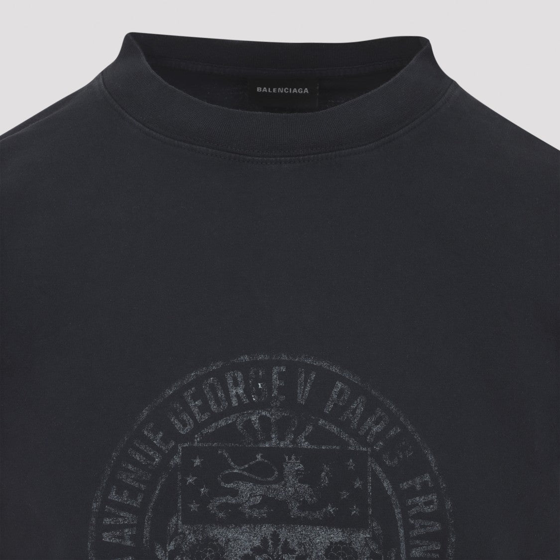 Balenciaga Short-Sleeved Crew Neck T-Shirt With Graphic Emblem