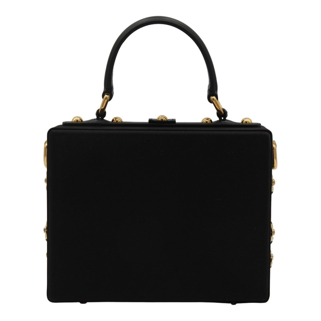 Dolce & Gabbana Structured Handbag With Gold-Tone Embellishments