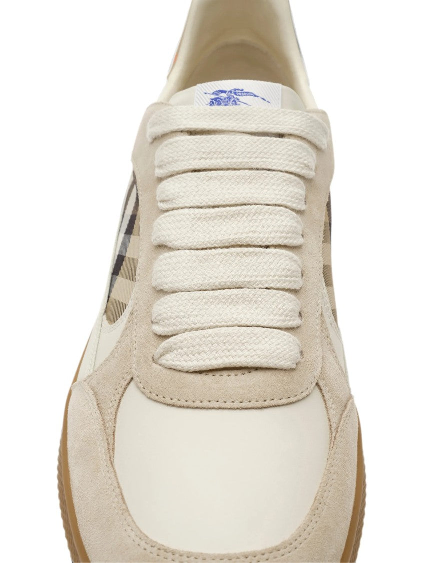 Burberry Low-Top Sneakers With Classic Check And Vintage Accents
