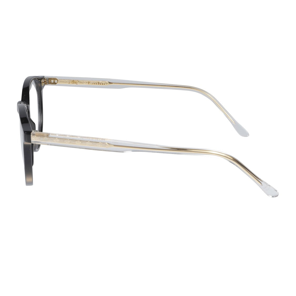 Kador Jonas/N-52 Rounded Frame Eyeglasses With Glossy Black Front