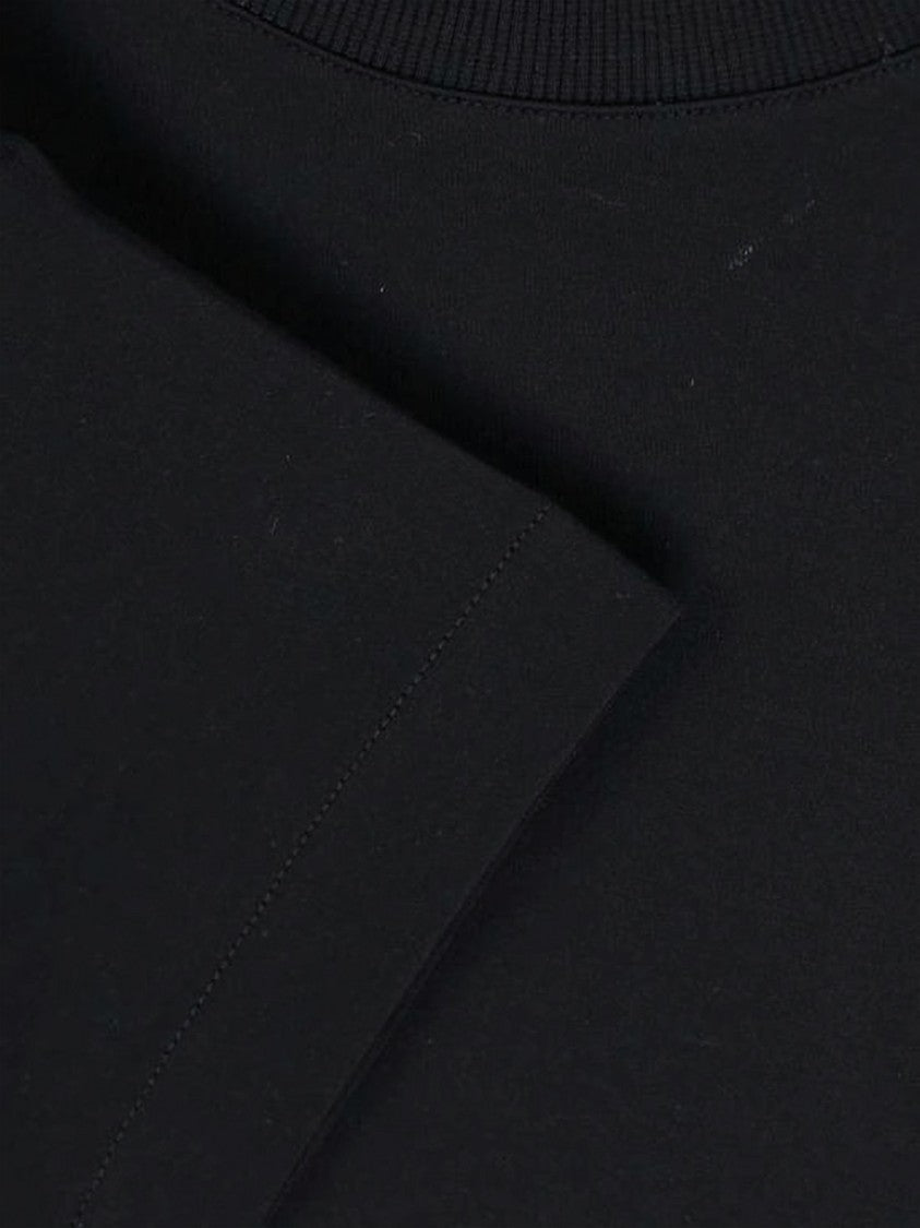 Burberry Crew Neck T-Shirt With Contrasting Embroidered Logo