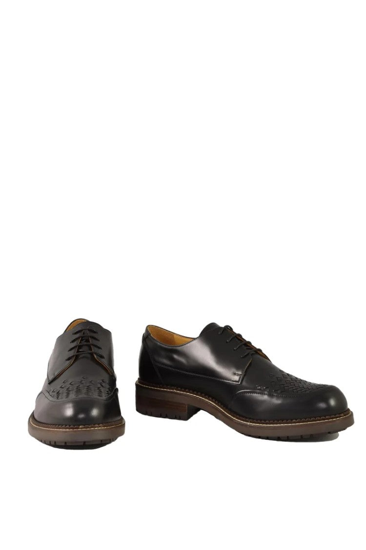 Testoni Bologna 1929 Rubber Sole Lace-Up Shoes - Black