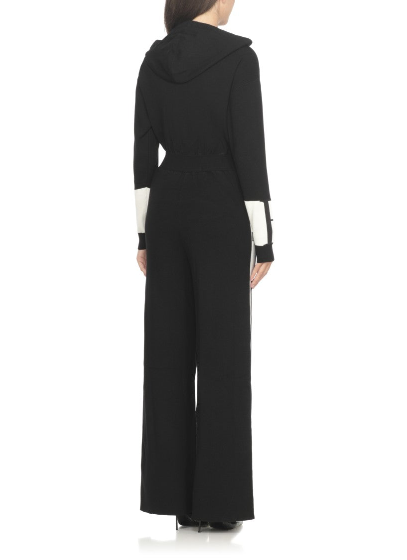 Elisabetta Franchi Viscose Jumpsuit With Hood