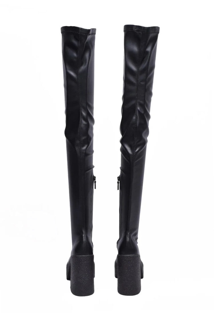 Stella Mccartney High Heel Rubber Boots - Black
