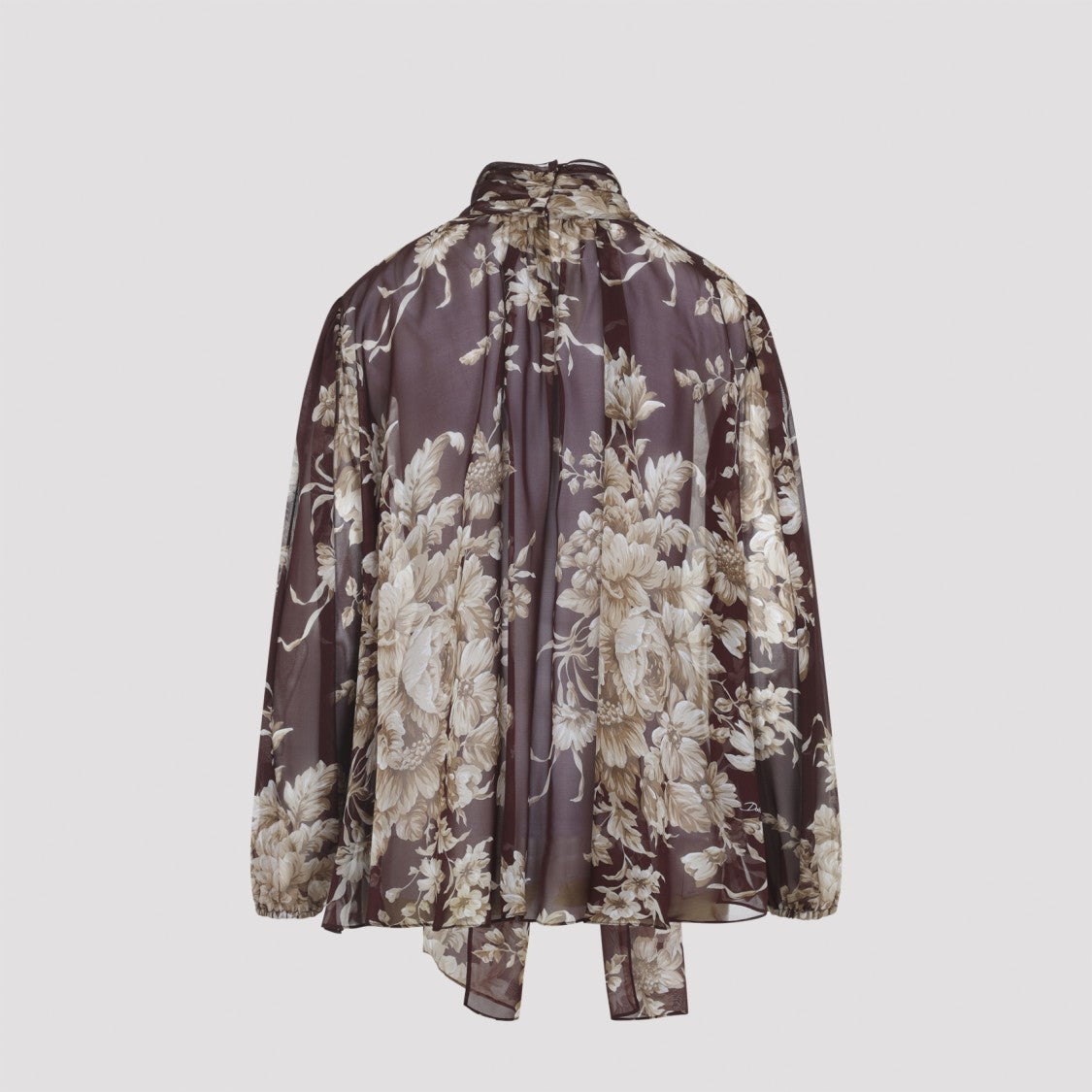 Dolce & Gabbana Bordeaux Silk Shirt