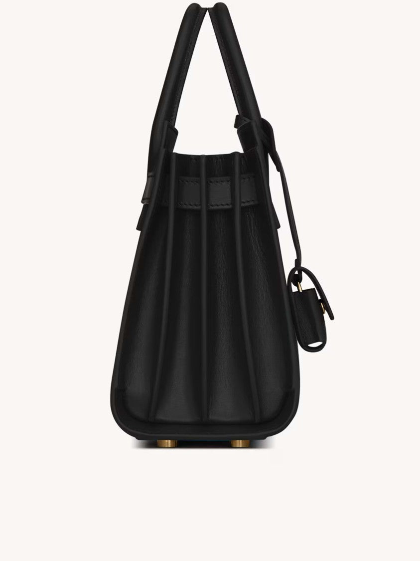 Saint Laurent Sdj Nano Structured Rectangular Leather Handbag