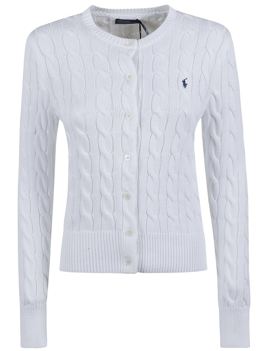 Polo Ralph Lauren Cable Knit Cardigan With Button-Down Front
