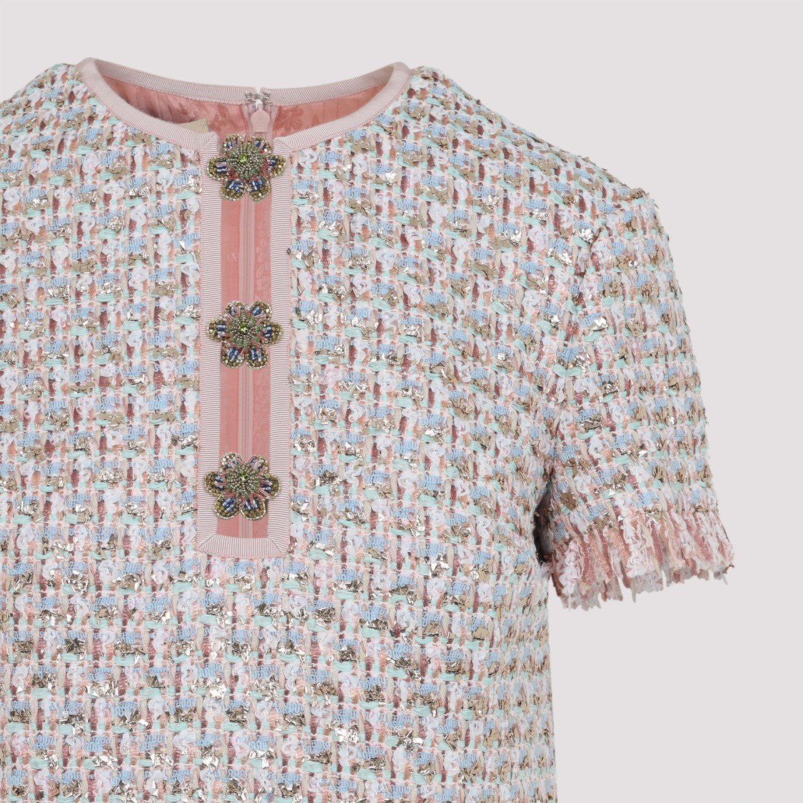 Valentino Multicolor Embroidered Dress