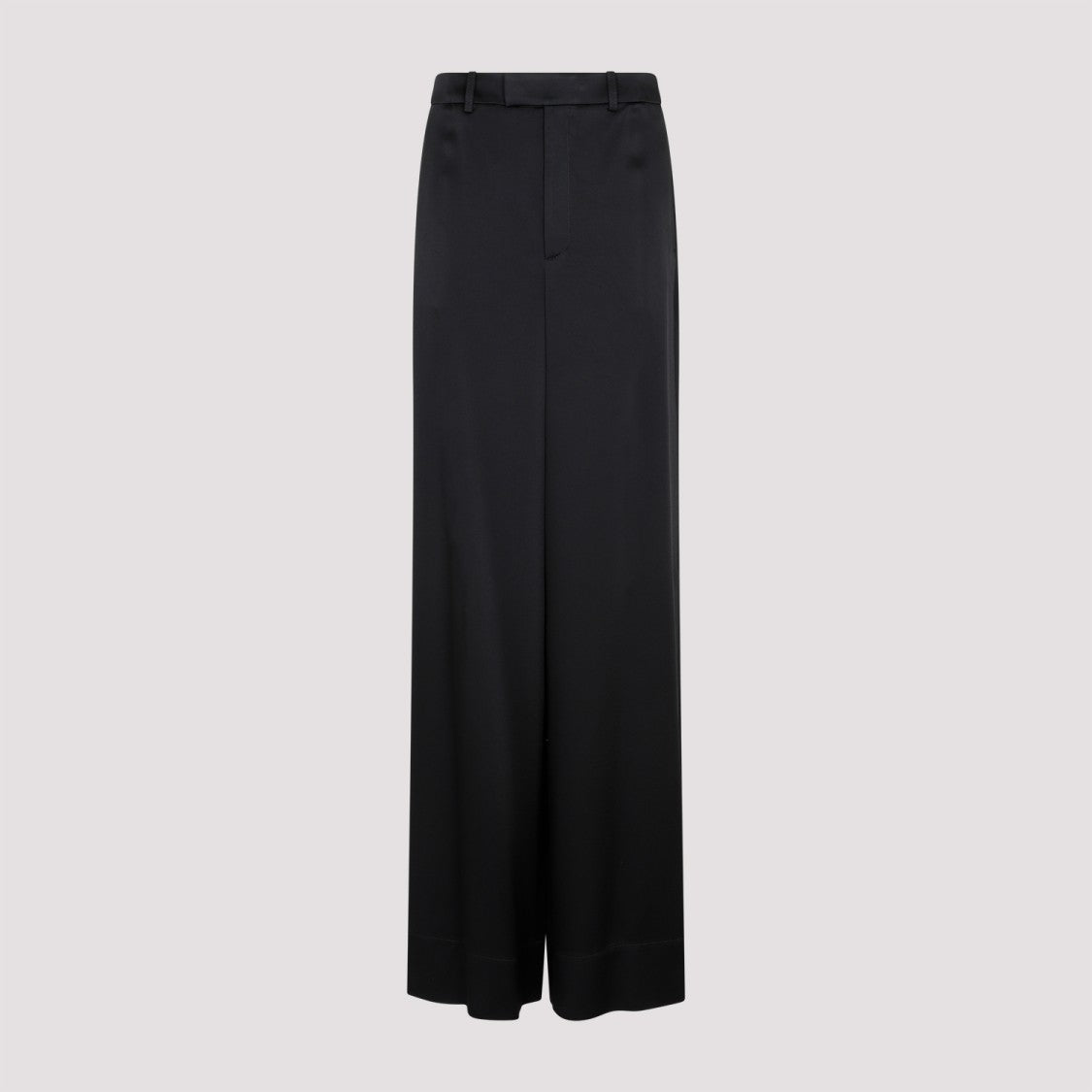 Saint Laurent Black Acetate Loose Fit Pants