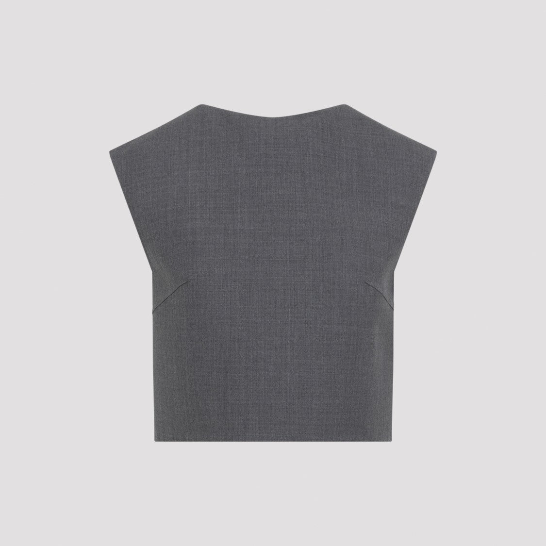 Jil Sander Boxy Short-Sleeved Top With High Neckline