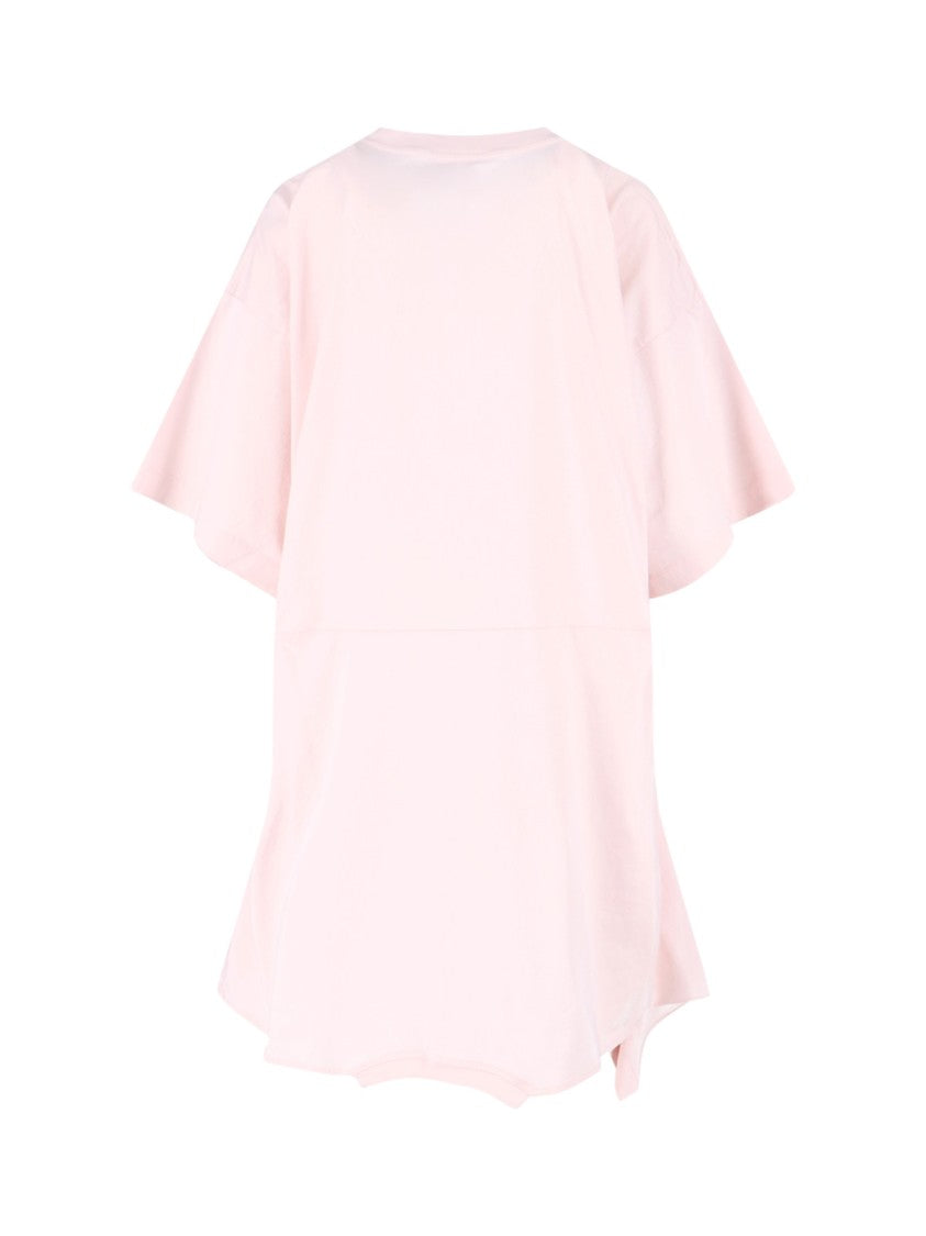 Mm6 By Maison Margiela Dress In Pink Cotton, Light Shade
