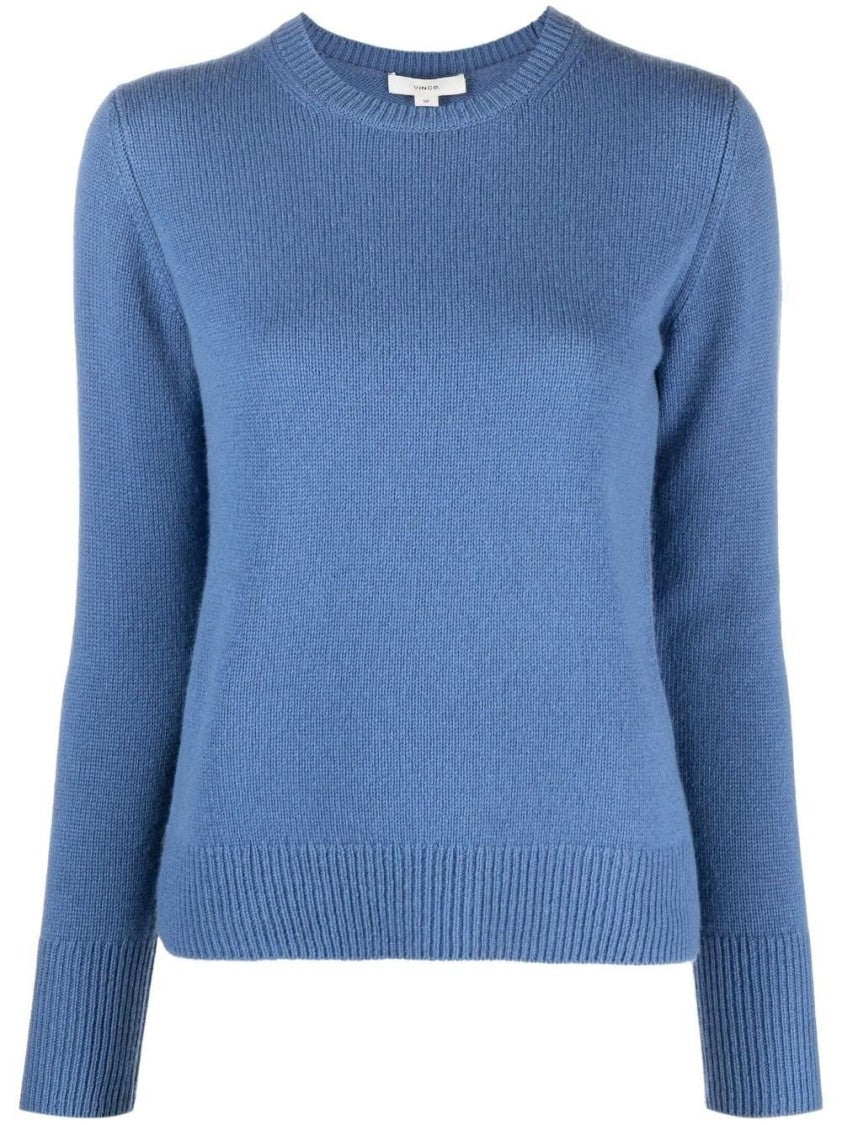 Vince Fitted Long Sleeve T-Shirt In Pure Cashmere