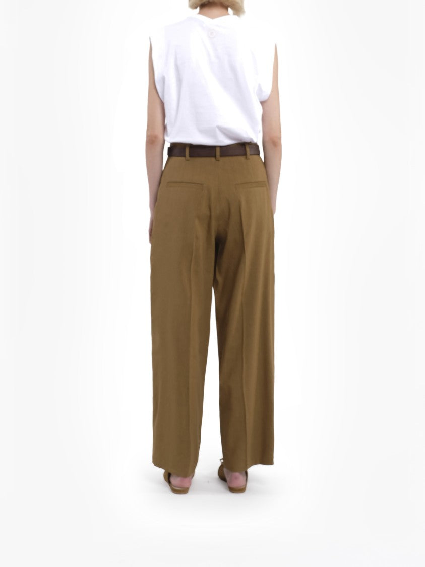 Tela Ruben New Wide-Leg Cropped Tapered Pants