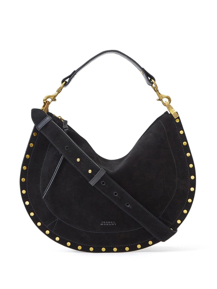 Isabel Marant Black Oskan Soft Crescent Shoulder Bag