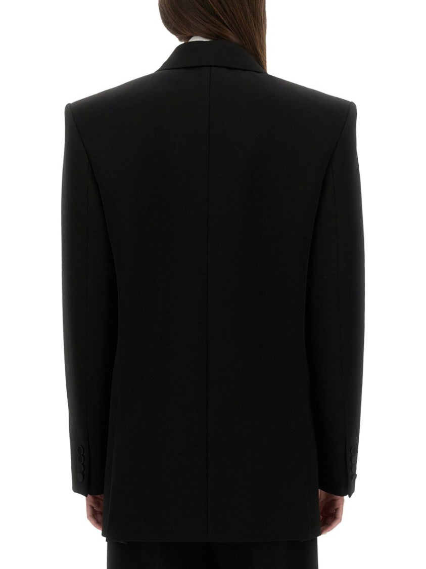 Saint Laurent Grain De Poudre Tuxedo Jacket