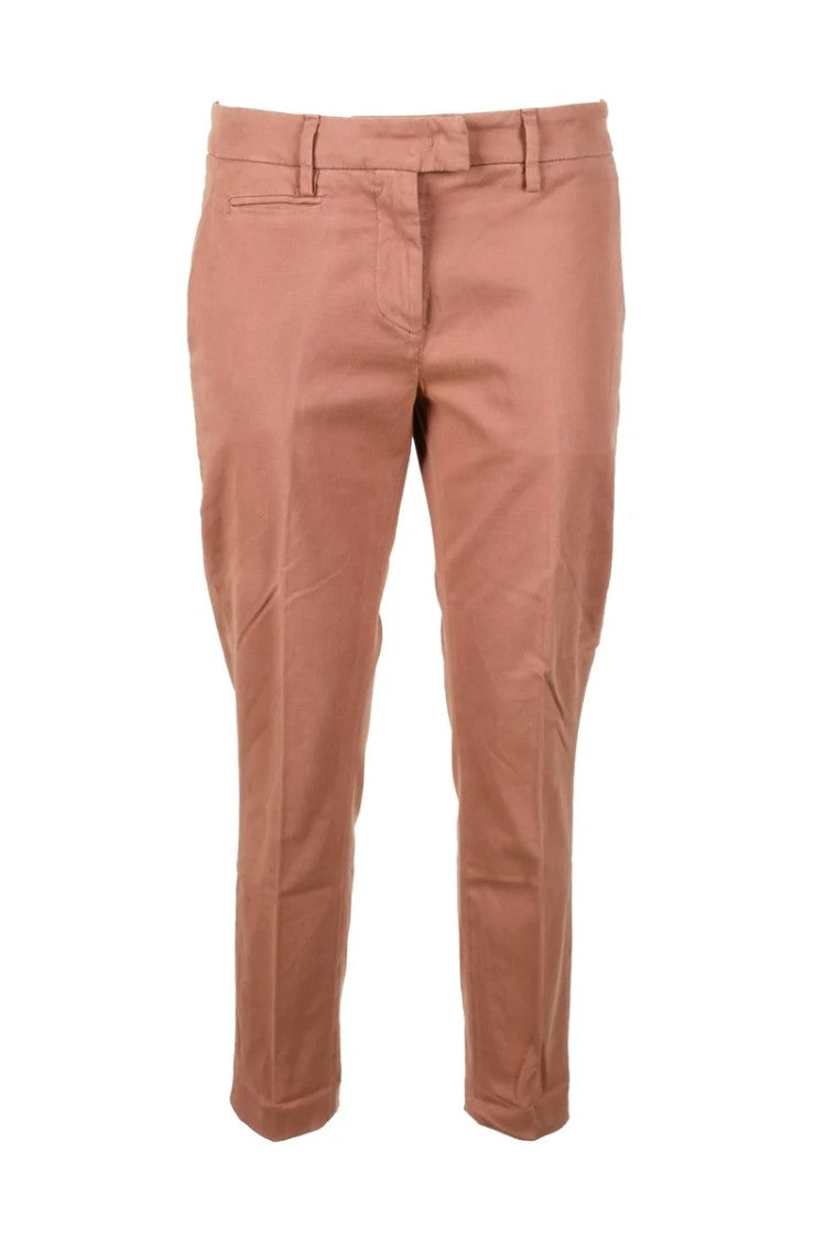 Dondup Old Rose Cotton-Blend Stretch Pants