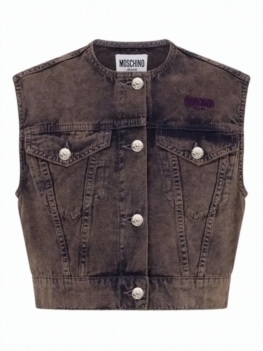 Moschino Double-Breasted Cotton Trench Coat