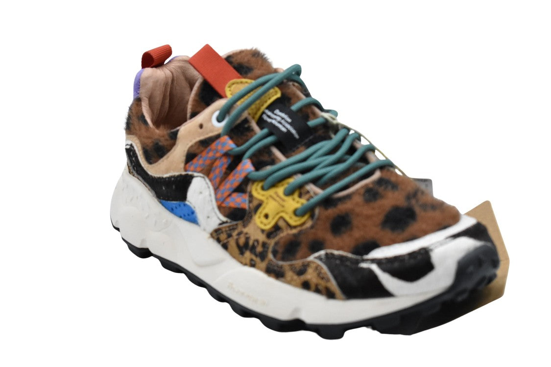 Flower Mountain Beige Flat Shoes With Unique Textures