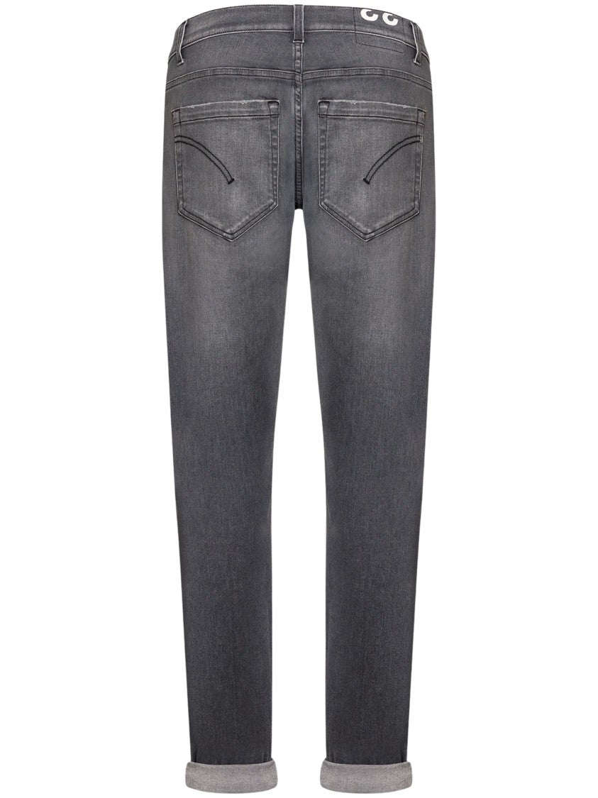 Dondup George Tapered Slim-Fit Grey Wash Jeans