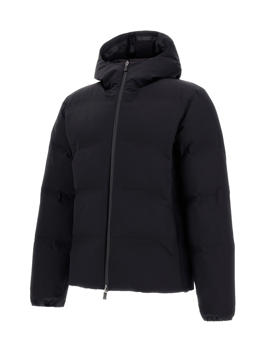 Herno Black In New Impact Stretch Seamless Down Jacket