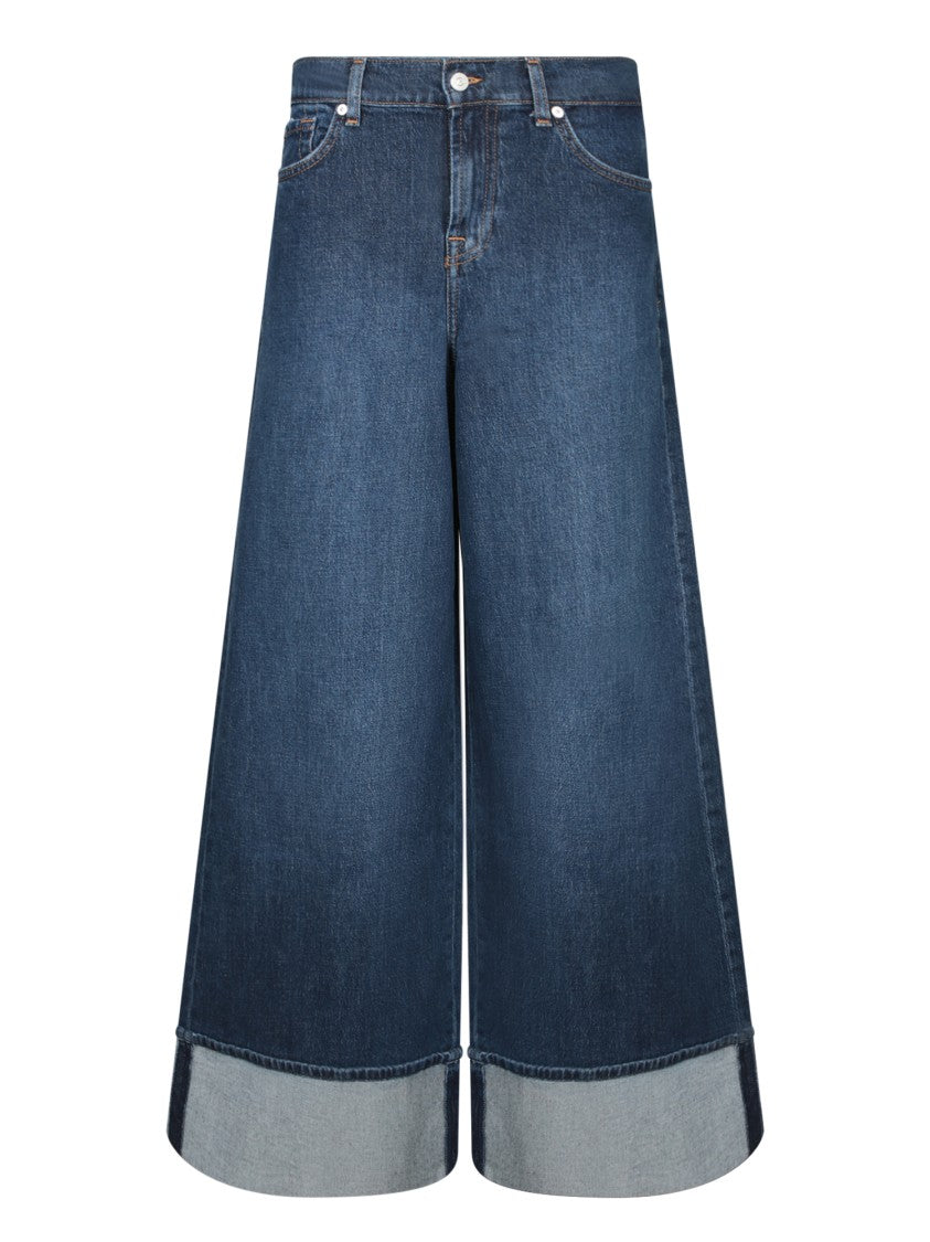 7 For All Mankind High-Waisted Wide-Leg Jeans