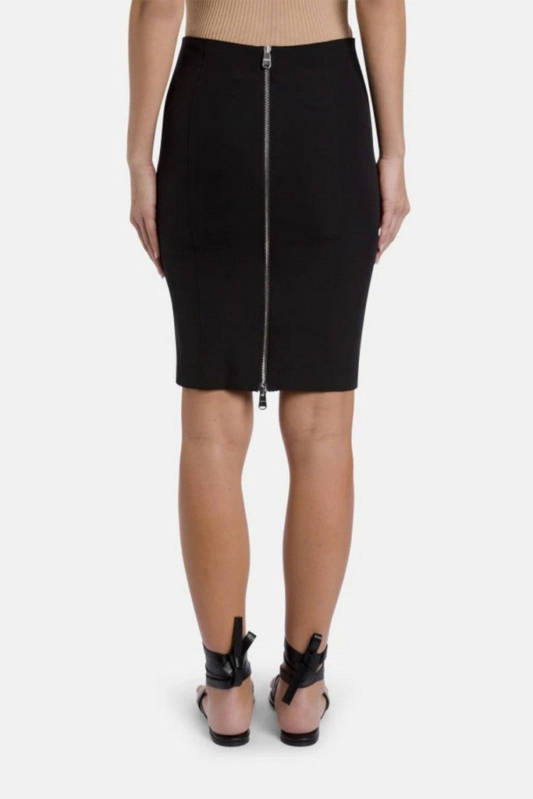 Dondup Black Pencil Mini Skirt