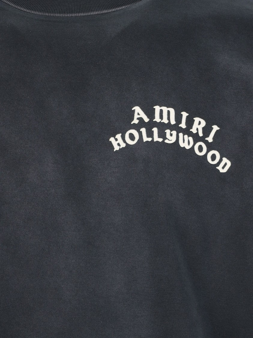 Amiri Hollywood T-Shirt With Iconic Logo Embroidery